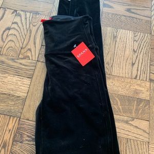 Spanx velvet leggings
